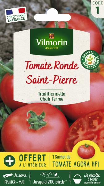 Potagères - Tomate Saint-Pierre + échantillon Agora HF1 - face recto